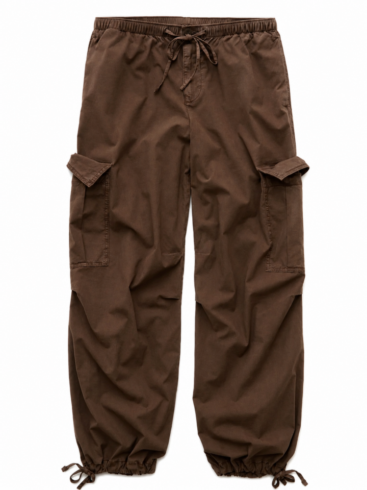 Brown Baggy Cargo Pants